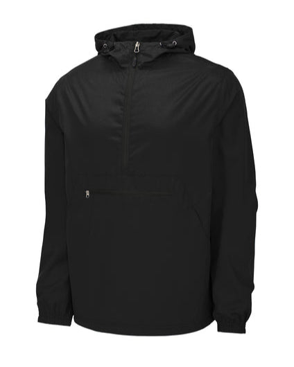 Black Packable Anorak Pullover