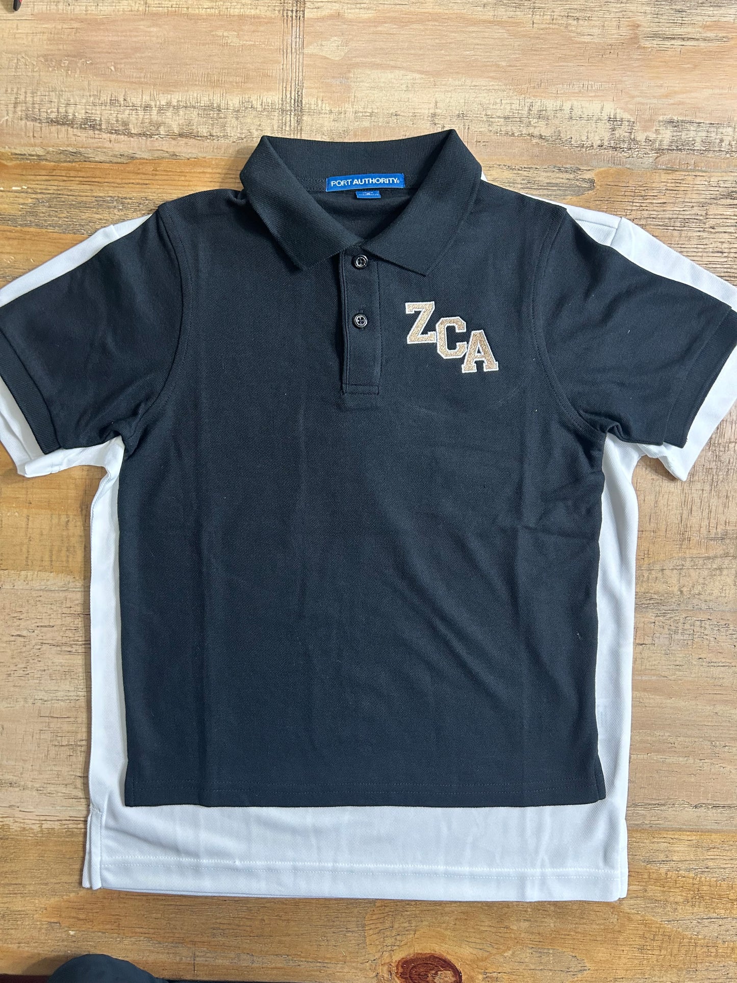 Youth Cotton/Poly Polo | Black