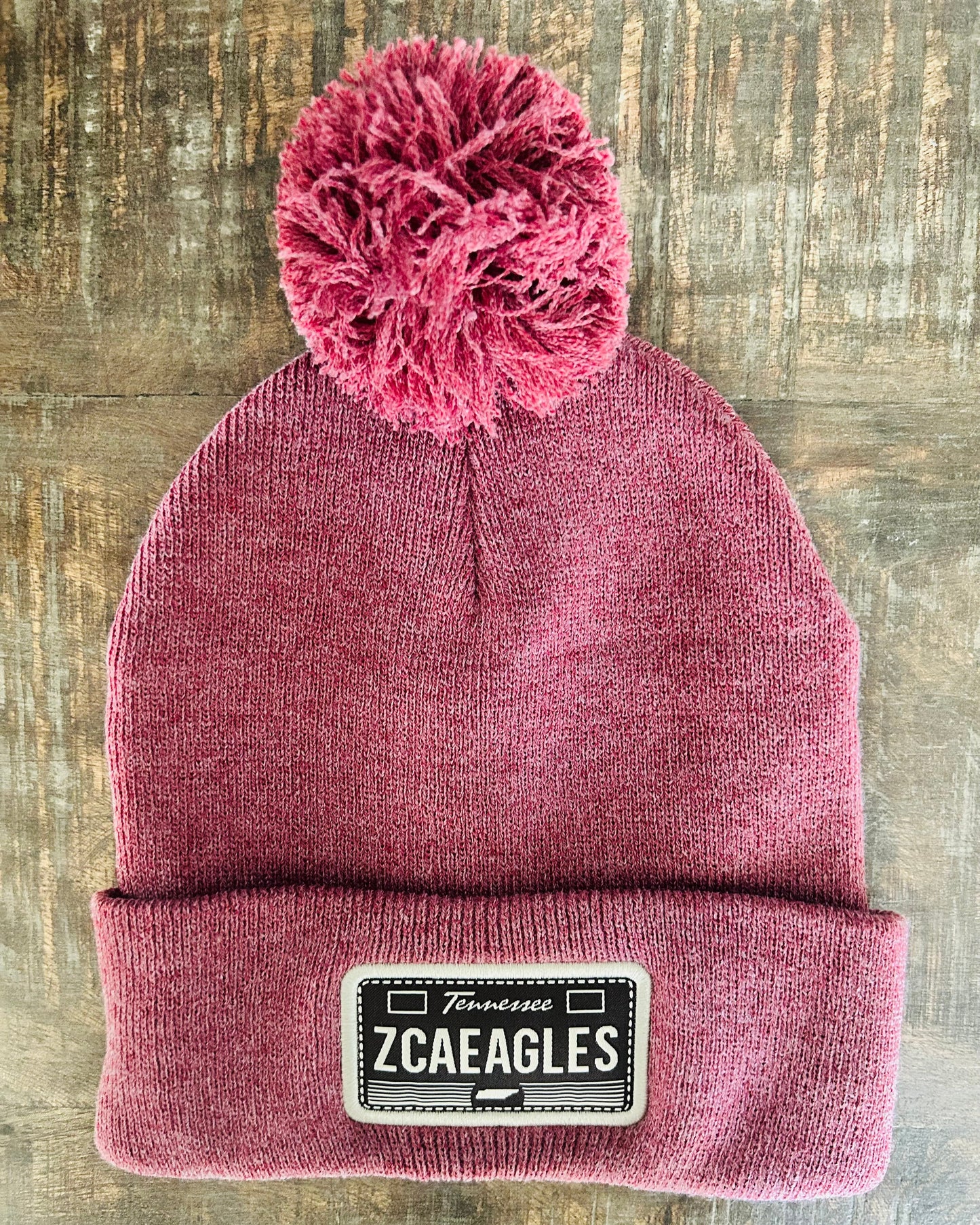 Beanie | Heather Maroon Knit