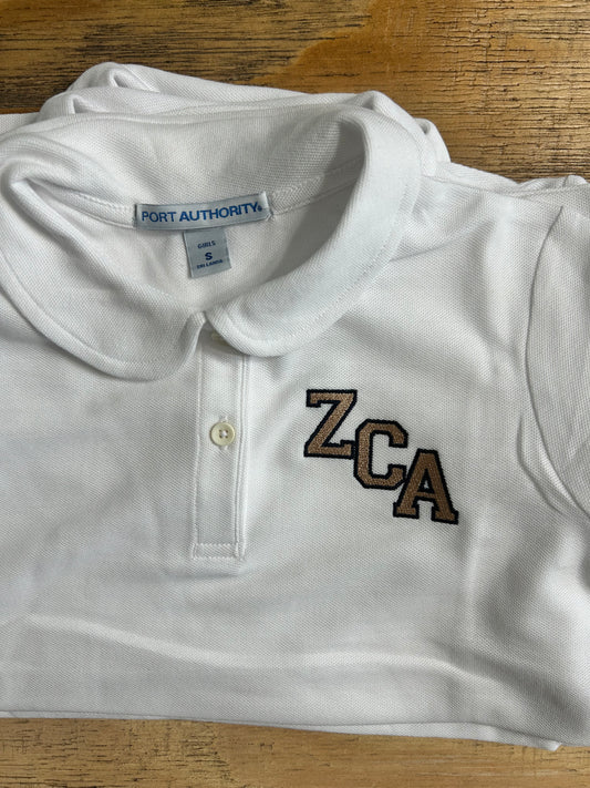 Girls Peter Pan Collar Polo