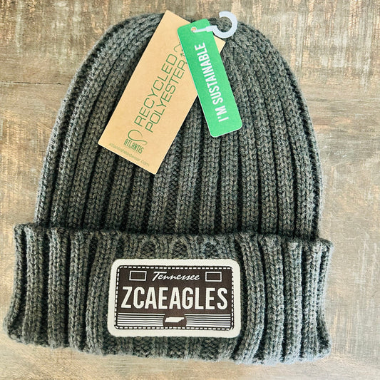 Beanie | Gray Cuffed Patch