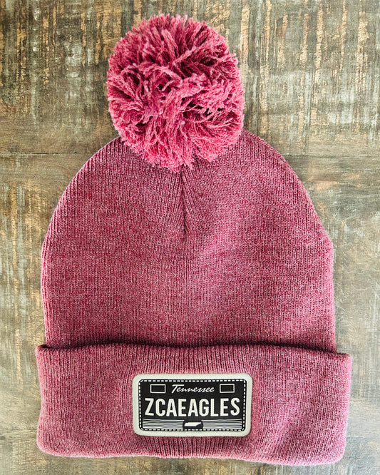 Beanie | Heather Maroon Knit