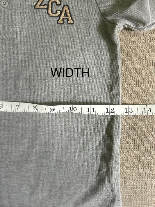 Youth Cotton/Poly Polo | Gray