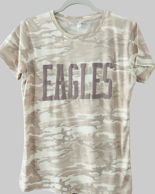 Adult Camo Eagles Tee