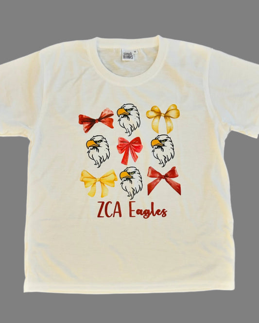 YOUTH White Eagle & Bows Tee