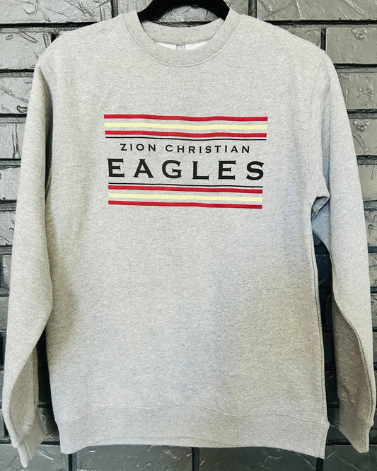 YOUTH Gray Zion Christian Crewneck