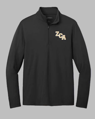 Black Dry Zone Micro Mesh Quarter Zip