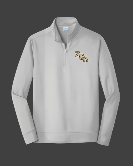 Silver Performance Quarter Zip Pullover
